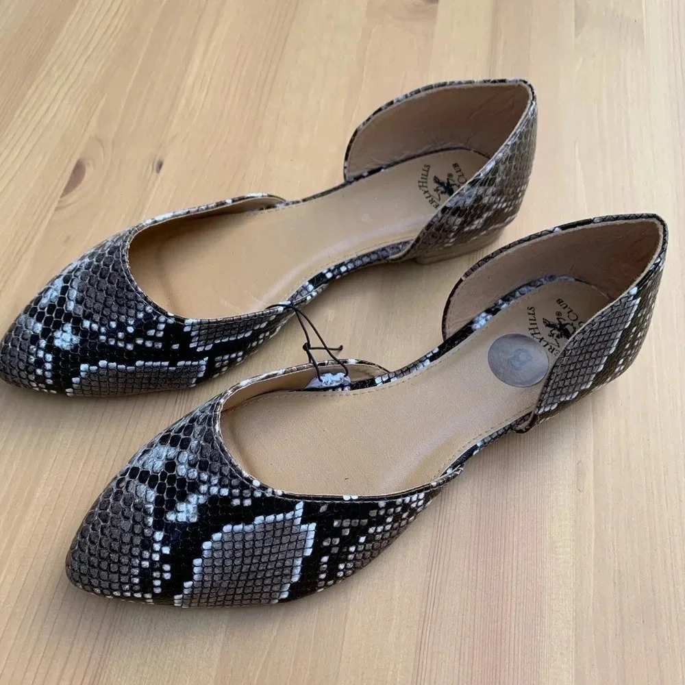 **NEW Beverly Hills Polo Club Snake Skin Flats
